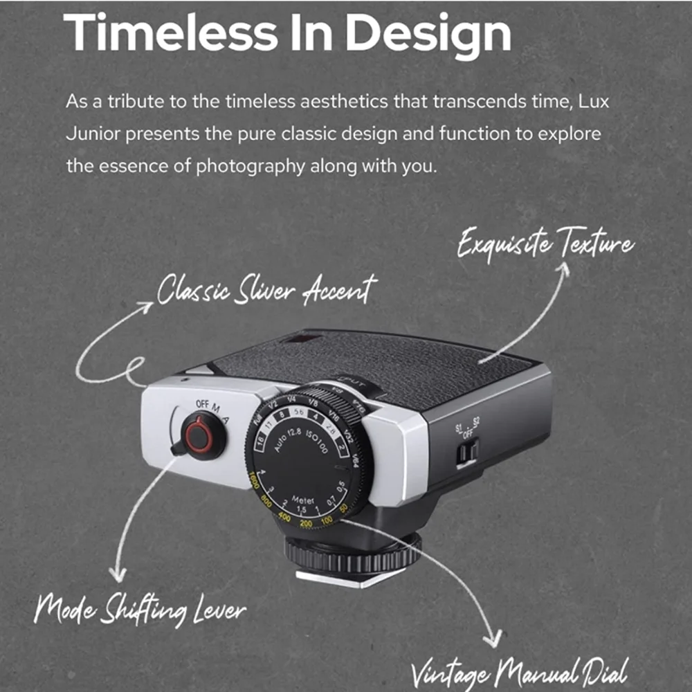 Godox Lux Junior GN12 Retro Camera Flash New